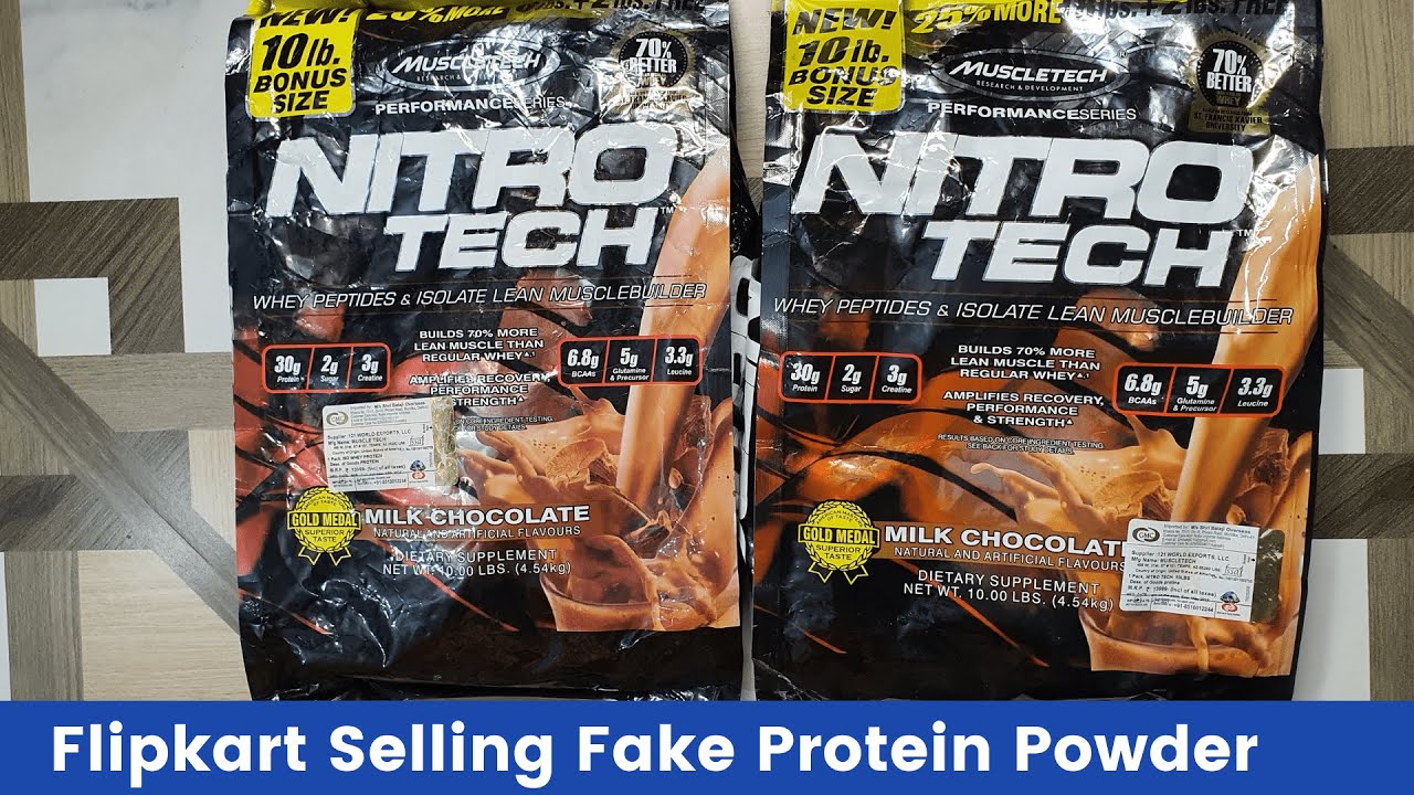 Flipkart Selling Fake Protein Muscletech Performance how check