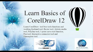 CorelDraw freehand tool, bezier tool, Artisticmedia tool, polyline tool, 3 point curve tool function
