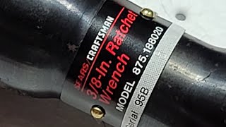 Craftsman Air Ratchet Tear Down