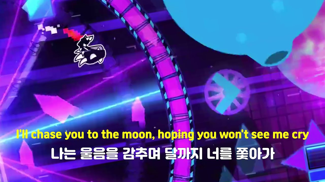 [Geometry Dash] Nightfall [가사/해석/번역/lyrics] [4K] - YouTube