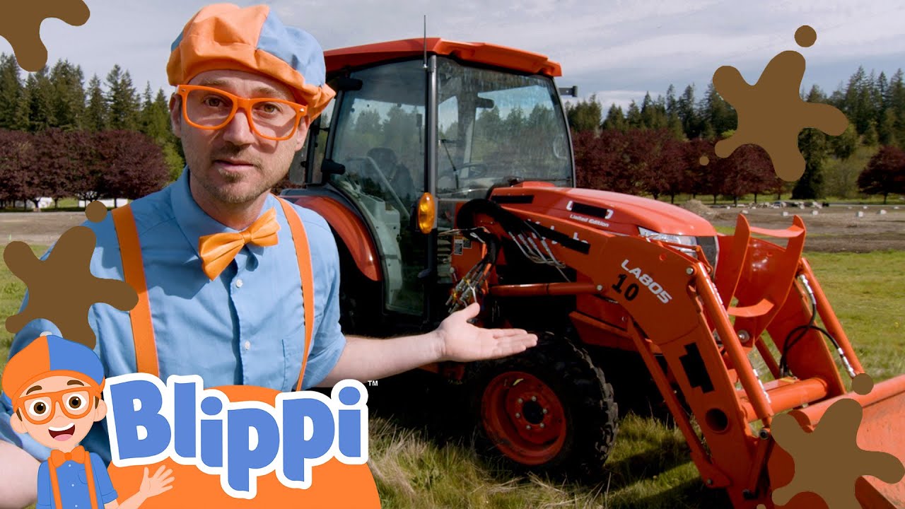 Blippi Learns About Tractors! Vehicles for Kids Educational Videos
