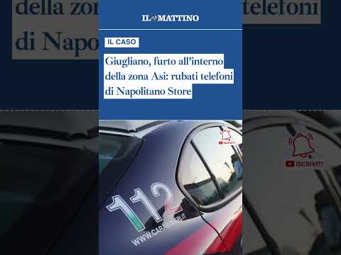 Video Giugliano, furto allinterno della zona Asi: rubati telefoni di Napolitano Store