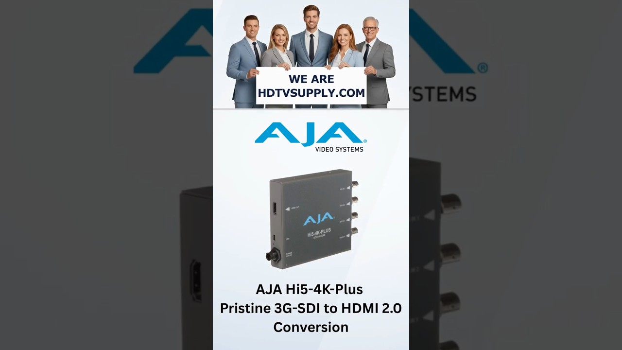 AJA Hi5-4K-Plus Pristine 3G-SDI to HDMI 2.0 Conversion - YouTube