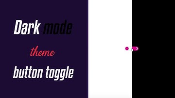 Dark Mode Theme Button Toggle | HTML & CSS & jQuery