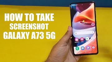 Samsung Galaxy A73 5G - How To Take a Screenshot!