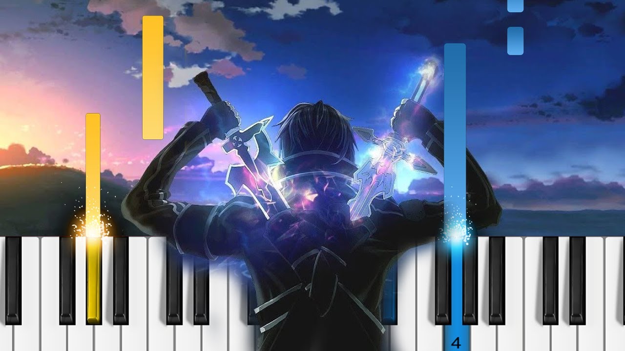 Swordland - Sword Art Online Main Theme - Piano Tutorial