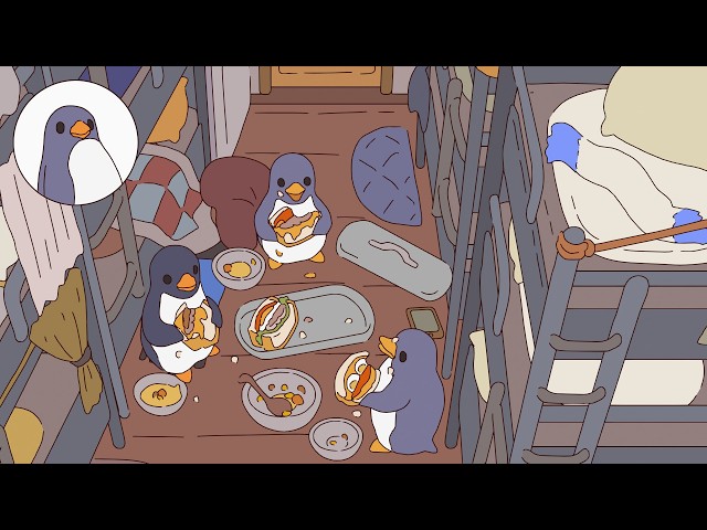 Penguins' morning(Full) : Keys and Sandwiches【Tiny animated short