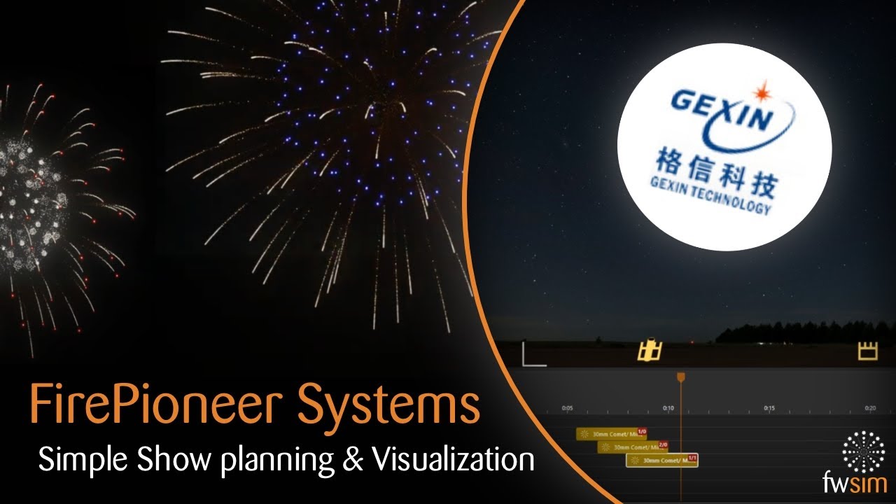 Gexin Fire Pioneer Firing System: How to plan your show in FWsim Pro 🔥🎇