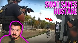 Swat Team Slumps Meth Head Hostage Taker