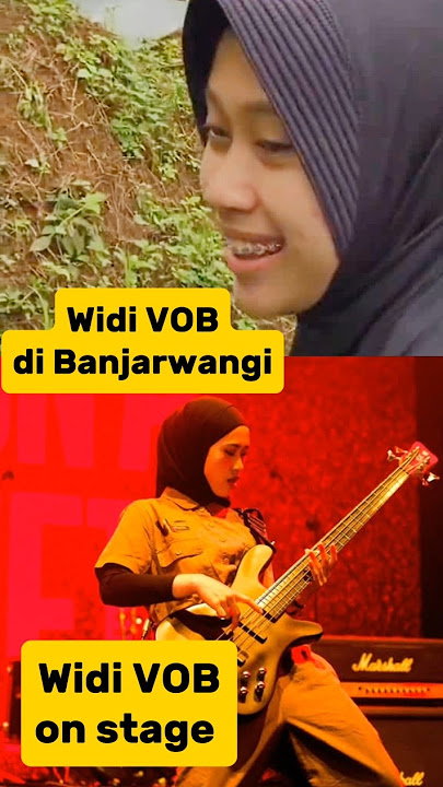 Widi VOB saat di panggung dan saat di Banjarwangi Garut. Voice Of Baceprot #voiceofbaceprot #vob