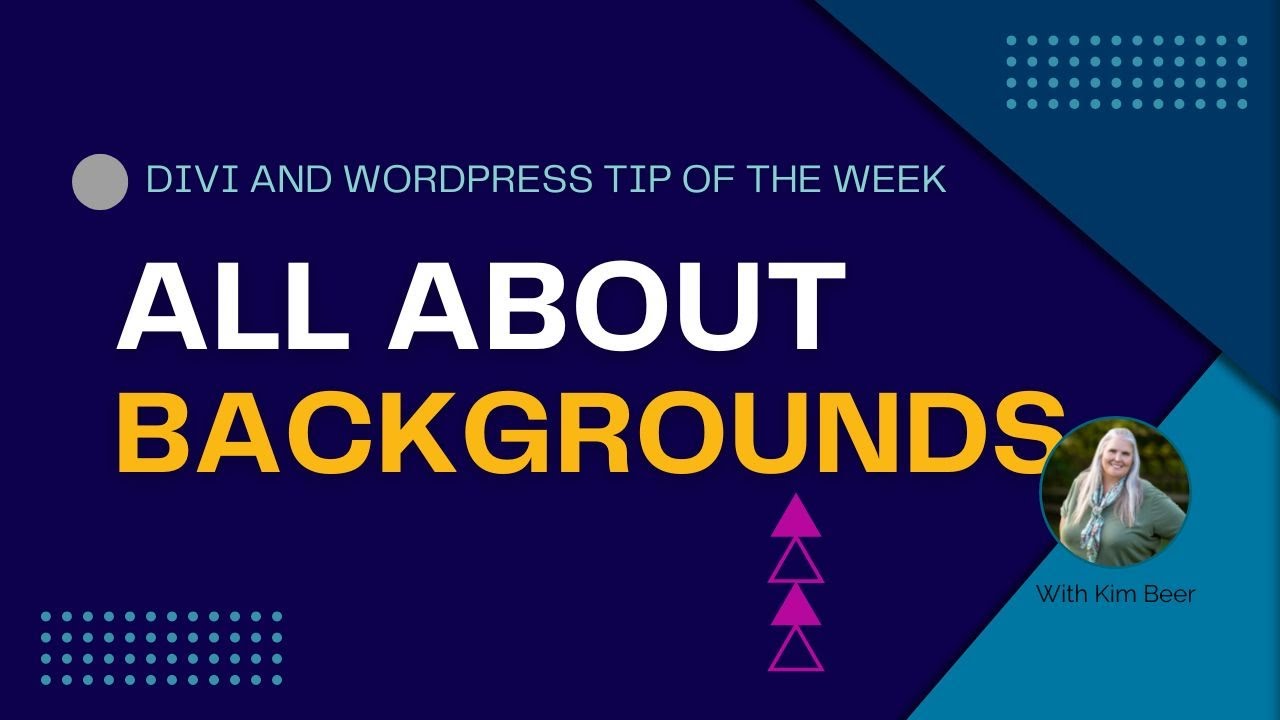 Backgrounds in the Wordpress theme Divi - YouTube