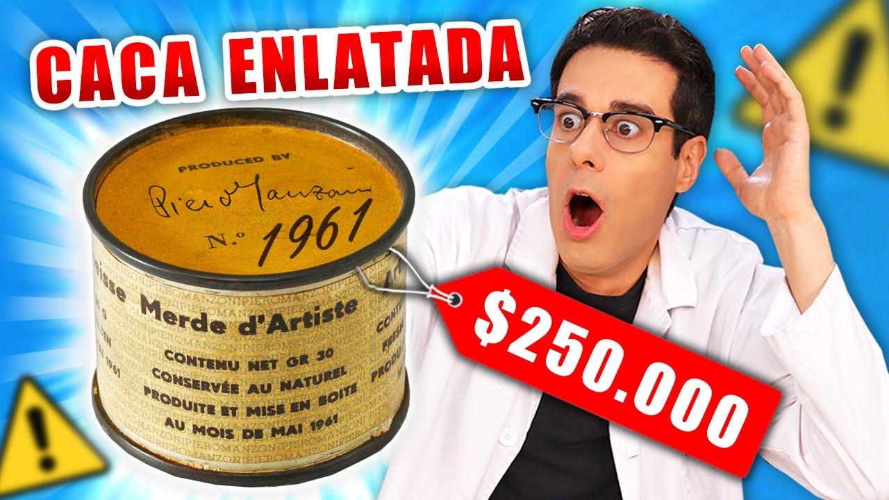 La obra de arte más rara: CACA ENLATADA $250.000 ! - YouTube