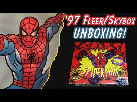 Opening a Sealed Box of 1997 Spider-Man International Cards