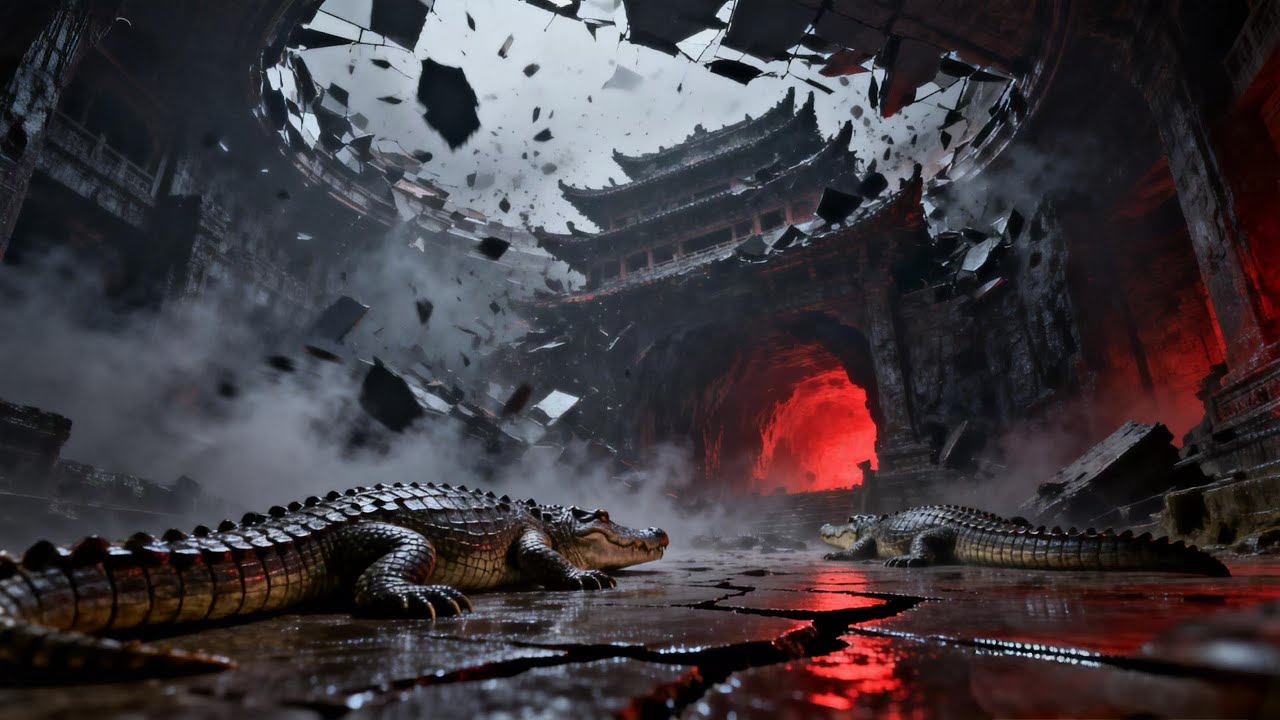 盗墓Movie🔥【MULTISUB】九層妖塔坍塌絕路，地底兇鱷堵門無生天#惊悚 #悬疑 #movie #鬼吹灯 #drama #探险 #chinesedrama