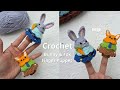 How to Crochet a Bunny &amp; Fox Finger Puppet Christmas Tree | Easy Tutorial
