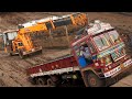 Giant Ashok Leyland Lorry Truck Video is Stuck in Mud Highway || Lorry Videos For Kids || TRUCK WALA