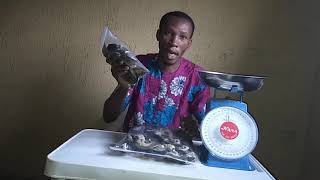 Cleaned & packaged fresh snail meat