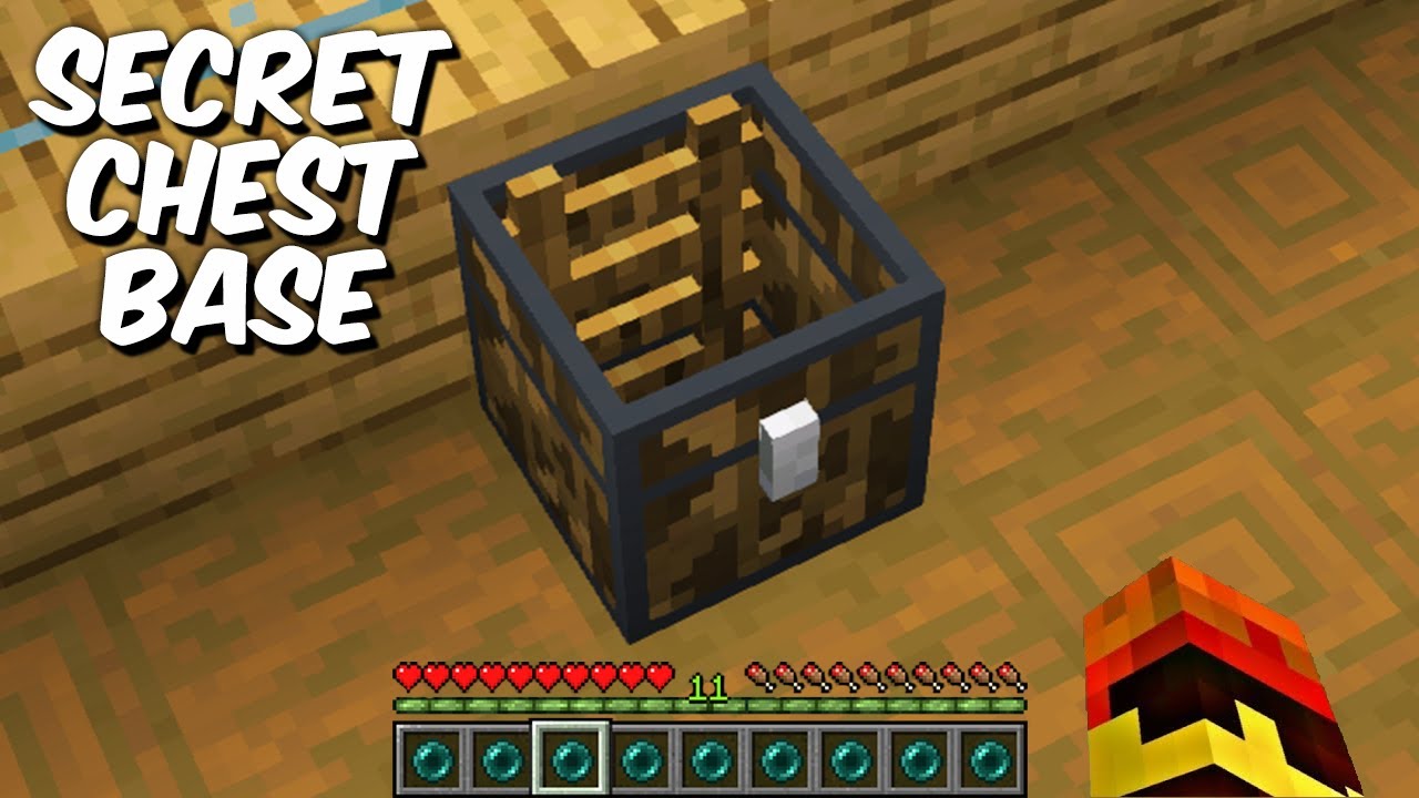 I found super SECRET base inside chest in Minecraft! What's inside ...
