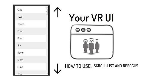 [YourVRUI] Practical Example 3: Scroll List and Realign with camera