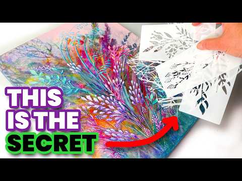 You WONT BELIEVE How EASY This Stencil Technique Art Is! 🤯