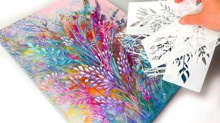 You WONT BELIEVE How EASY This Stencil Technique Art Is! 🤯