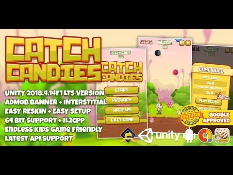 Make Catch All Candy Game Unity3D Speed Video #2