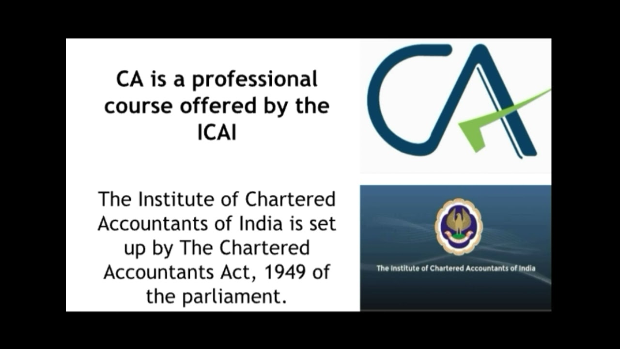 How to a CA CA course in detail in English CA as a career