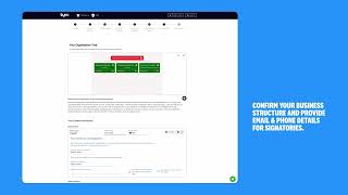 How to complete the Tyro sign-up form