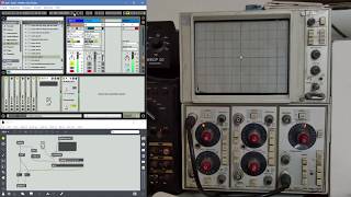 Writing text on an oscilloscope with Max for Live