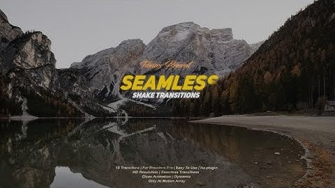 Seamless Shake Transitions Premiere Pro Presets