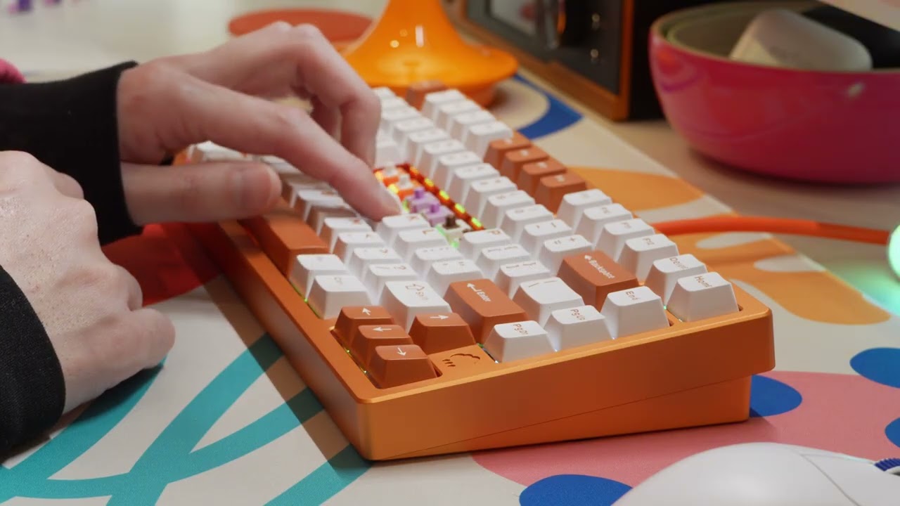 新カラー登場！？スイッチも新しくなった「WOBKEY Rainy75 Orange