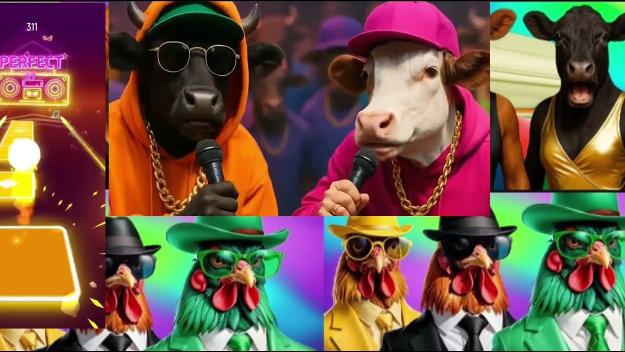 Animals Coffin Dance on Tiles Hop – Deadly Beat Challenge