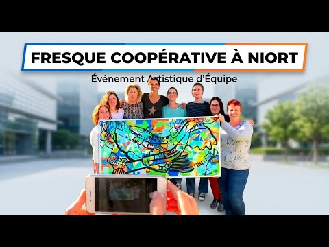 GETransports Niort - Atelier cohésion Fresque coopérative avec Christophe Chazot et aNa MY ART BOX