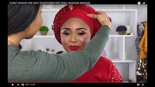 NIGERIAN WEDDING MAKEUP AND GELE TRANSFORMATION| NIGERIAN BRIDAL MAKEUP screenshot 5