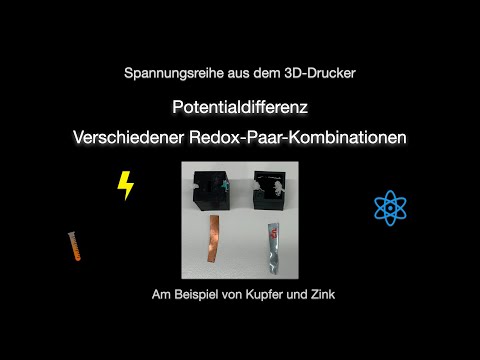 Spannungsreihe aus dem 3D-Drucker - Potentialdifferenz