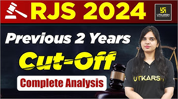 Rajasthan Judiciary Previous 2 Years Cut Off Marks | RJS 2024 | Rekha Ma