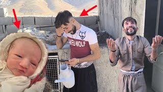 The cameraman announced the birth of Mohammad's son; Mohammad was shocked!