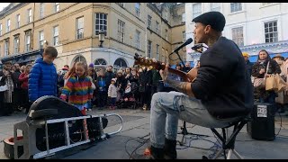 Busking at the famous Bath Christmas markets!