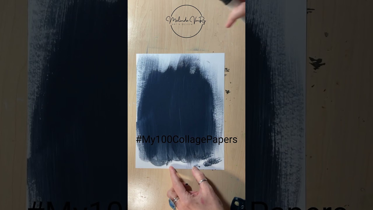 Вы когда-нибудь пробовали асемическое письмо? Вот мой любимый метод. #My100CollagePapers День 40