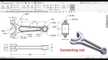 Solidworks Tutorial : Make a Connecting Rod