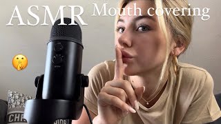 ASMR | Mouth Covering with SHHH 🤫 WHISPERING TO BE QUIET [German] Sleepy Nights 💤 Brain Massage 🫠