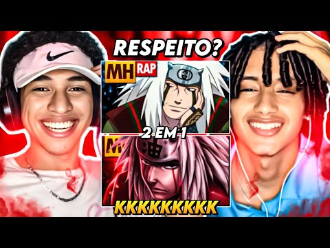 REACT EM DUPLA| Tipo Jiraiya 1 🐸 & Tipo Jiraiya 2 😏| (Naruto) | Prod. Sidney Scaccio | MHRAP