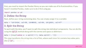 Transforming a String into a Pandas DataFrame in Python