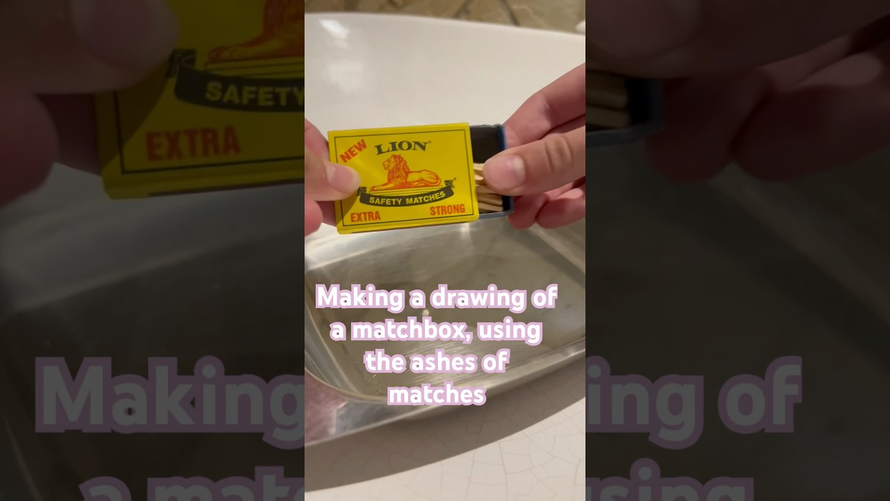 Drawing a matchbox using matches 