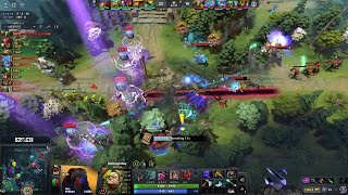 Ame gets ganked but LGD respond with 4 TPs!