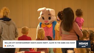Roller City Entertainment host glow in the dark egg hunt