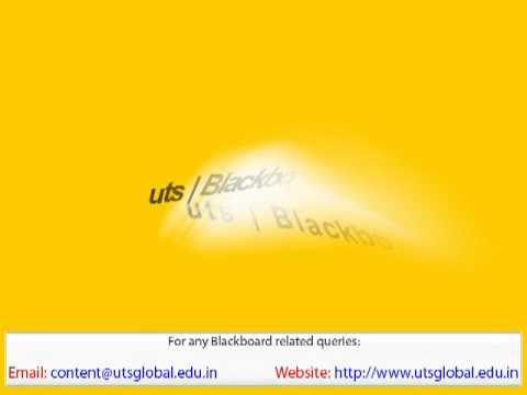 uts Student Tutorial Blackboard