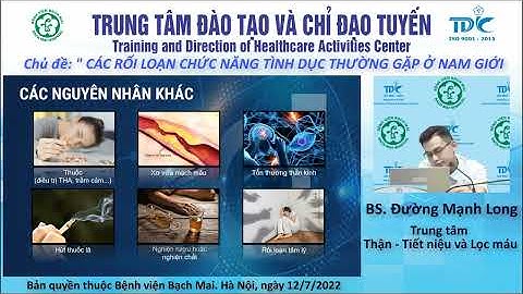 Các rối loạn chức năng tình dục thường gặp ở nam giới