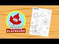 Color the Fireworks | Simple Worksheet for Kids | Maple Leaf Learning Playhouse