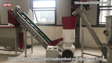 Small Feed Pellet Machine Animal/Chicken/Poultry Feed Pellet Production Line Factory Price